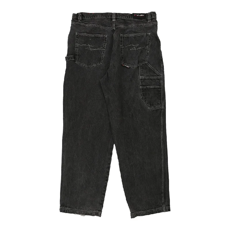 Fubu Carpenter Jeans - 40W 34L Black Cotton