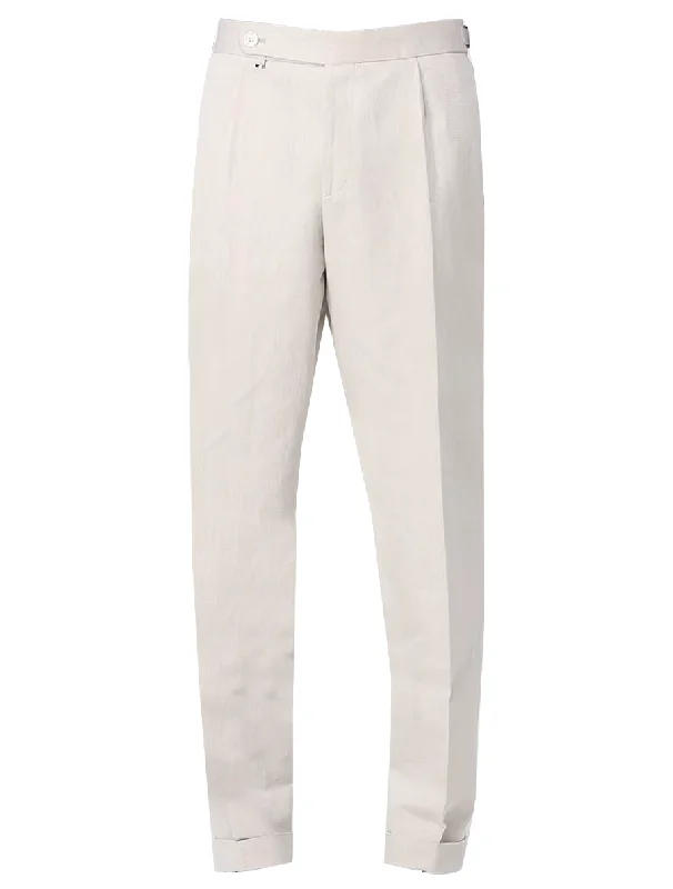 Boss Cotton Trousers - Beige