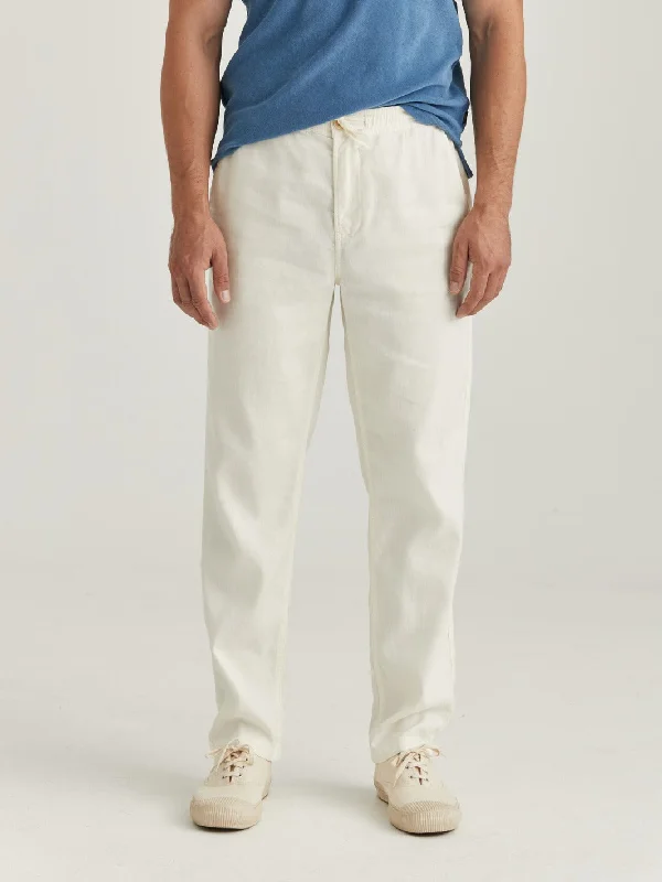 FENIX LINEN TROUSER Off-White