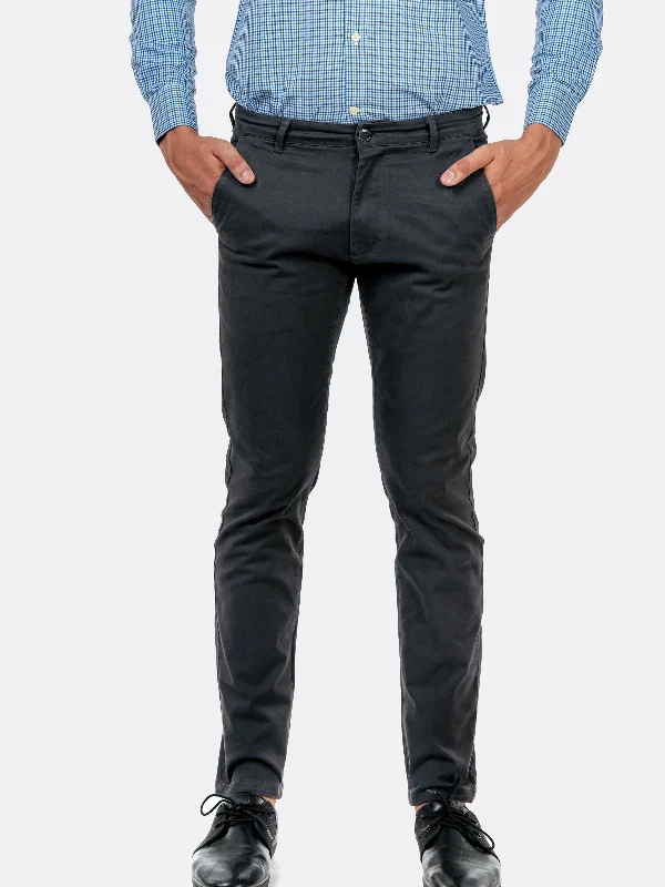 Dark Grey Slim Fit Chino