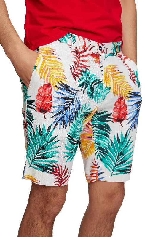 Felix Shorts - slim - Multicolor Leaves