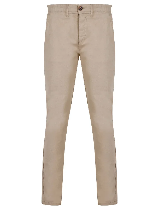 Kahua Stretch Cotton Chino Trousers in Nomad Sand - Kensington Eastside