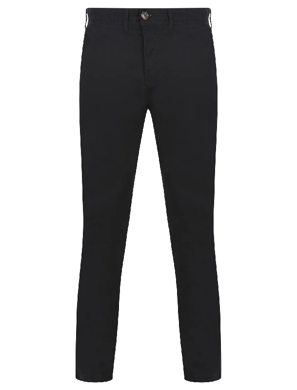 Kahua Stretch Cotton Chino Trousers in Sky Captain Navy - Kensington Eastside