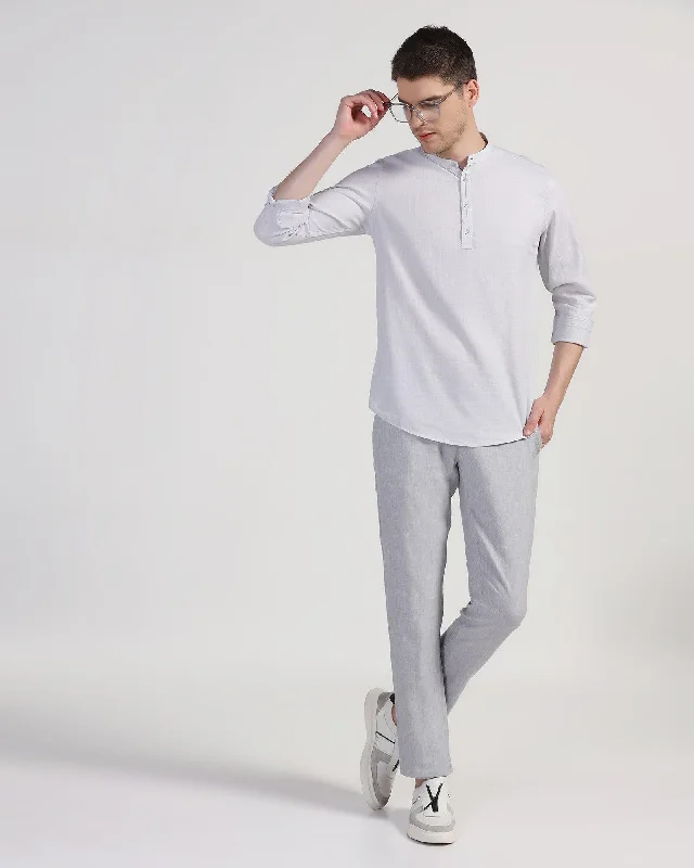 linen-slim-comfort-casual-light-grey-solid-khaki-silver