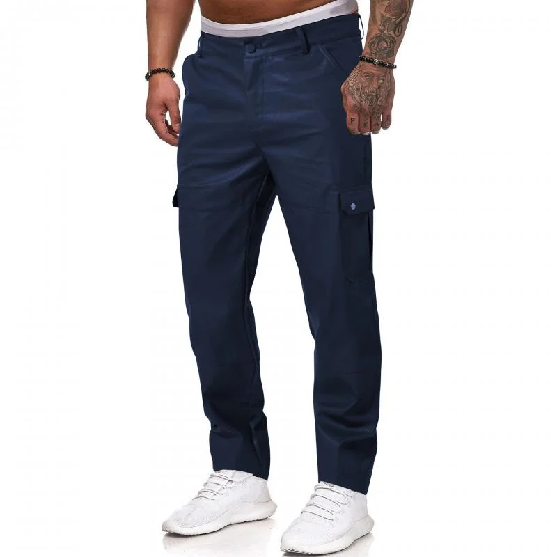 mens-casual-solid-color-multi-pocket-slim-fit-leather-pants-34807975m