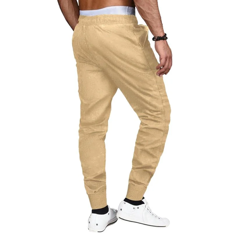 mens-casual-zipper-pocket-elastic-waist-slim-fit-pants-45566300m