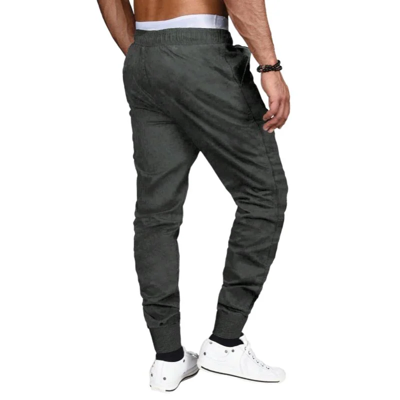 mens-casual-zipper-pocket-elastic-waist-slim-fit-pants-45566300m