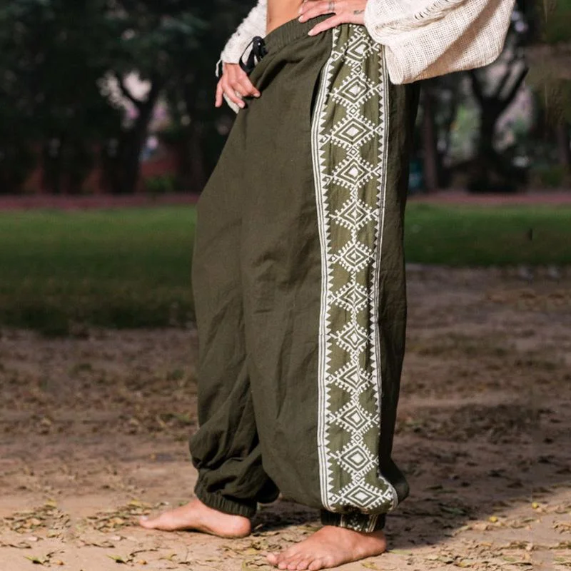 mens-ethnic-pattern-printed-elastic-waist-cinch-trousers-17456567z