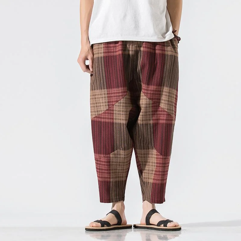 mens-retro-ethnic-print-loose-cropped-harem-pants-04313113m