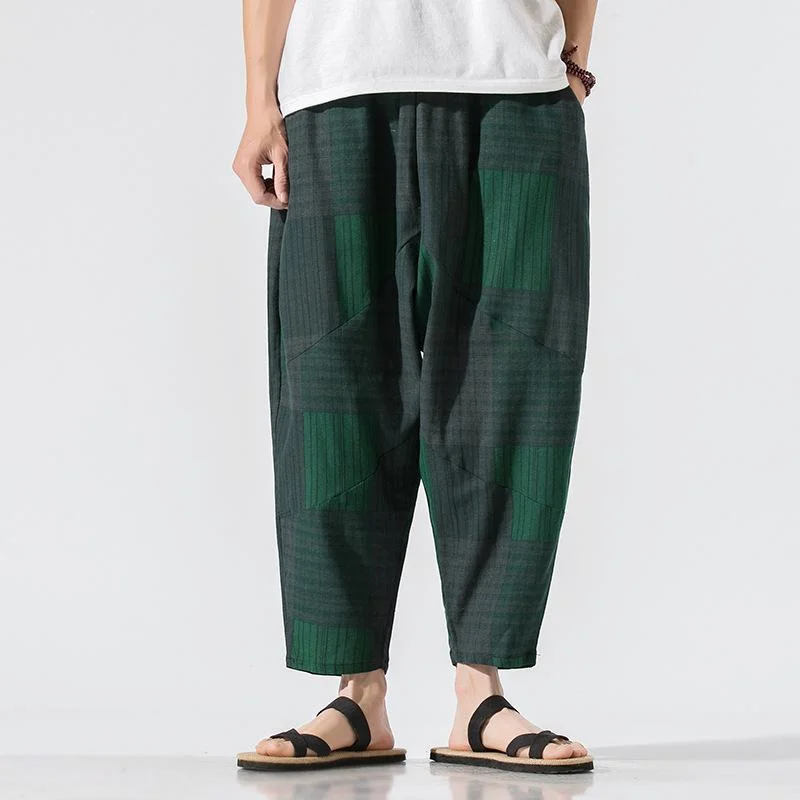 mens-retro-ethnic-print-loose-cropped-harem-pants-04313113m