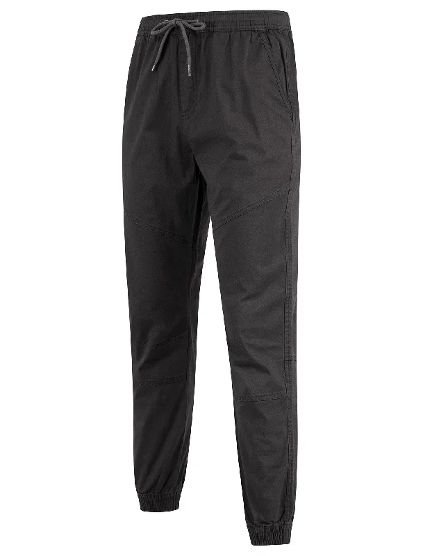 Portmany 2 Stretch Cotton Twill Cuffed Cargo Jogger Pants in Asphalt Grey - Tokyo Laundry