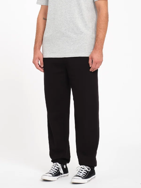 Single Stone Fleece Trousers - Black