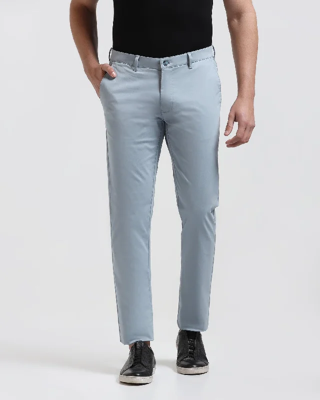 Slim Fit B-91 Casual Blue Solid Khakis - Cultron