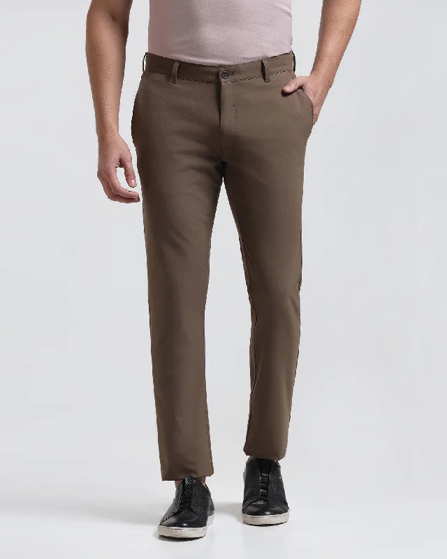 Slim Fit B-91 Casual Mouse Solid Khakis - Tulip