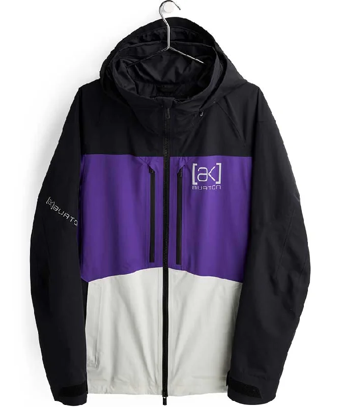 Burton Men's [ak] GORE‑TEX Swash Jacket - True Black/Prism Violet/Lunar Gray 2022