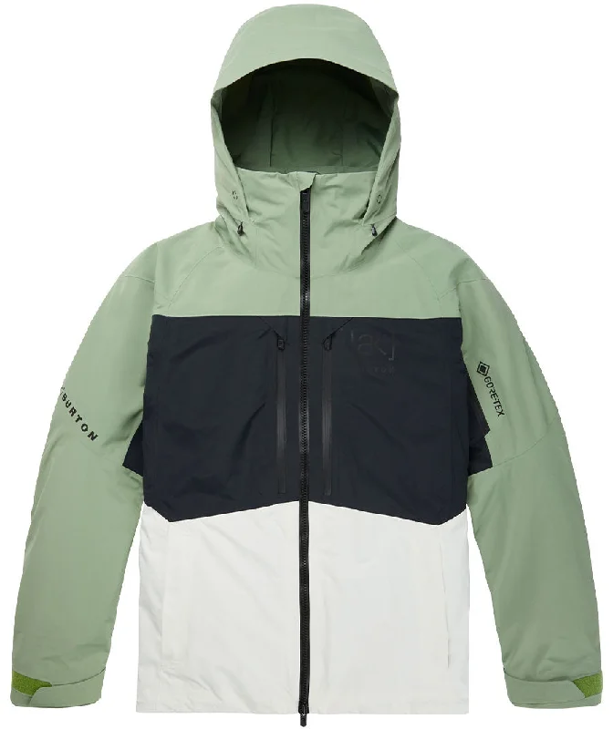 Burton Men's [ak] Swash Gore‑Tex 2L Jacket - Hedge Green/Stout White/True Black 2023