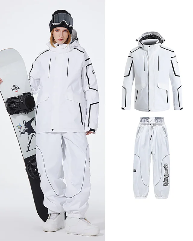 Ski Wear Insulate Unisex Snow Jacket&Pants Suit