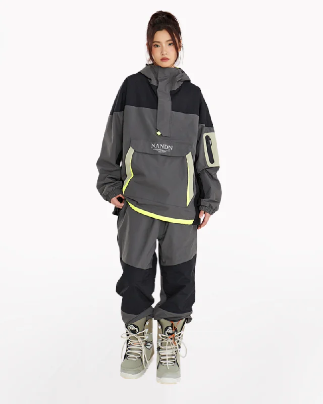 Ski Wear Snowboarding Patchwork Unisex Snow Suit