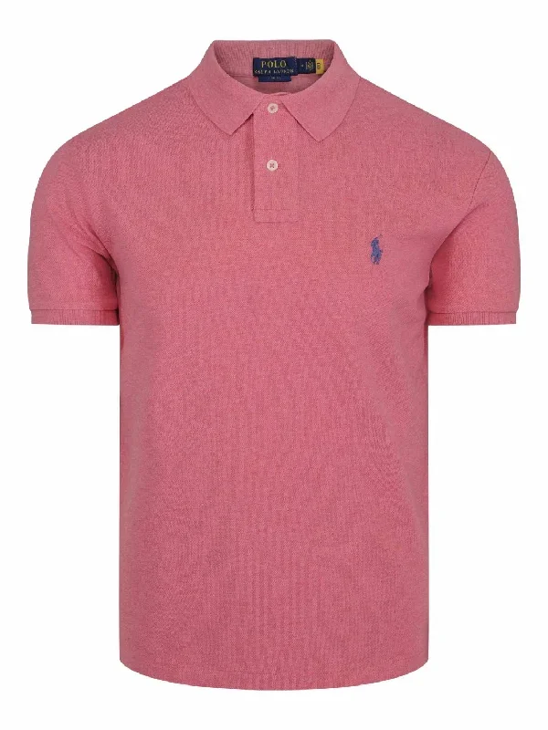 SLIM FIT MESH POLO SHIRT Rød