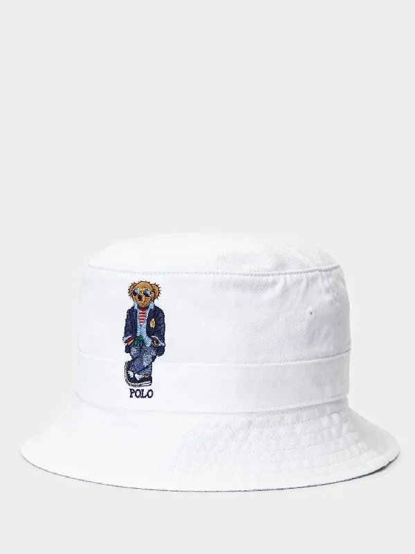 POLO BEAR TWILL BØTTEHATT Hvit