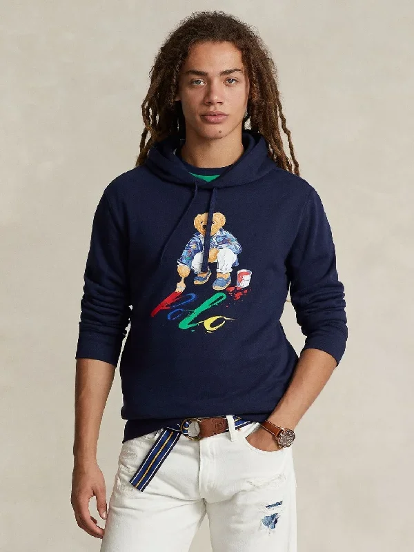 POLO BEAR FLEECE HOODIE Marine