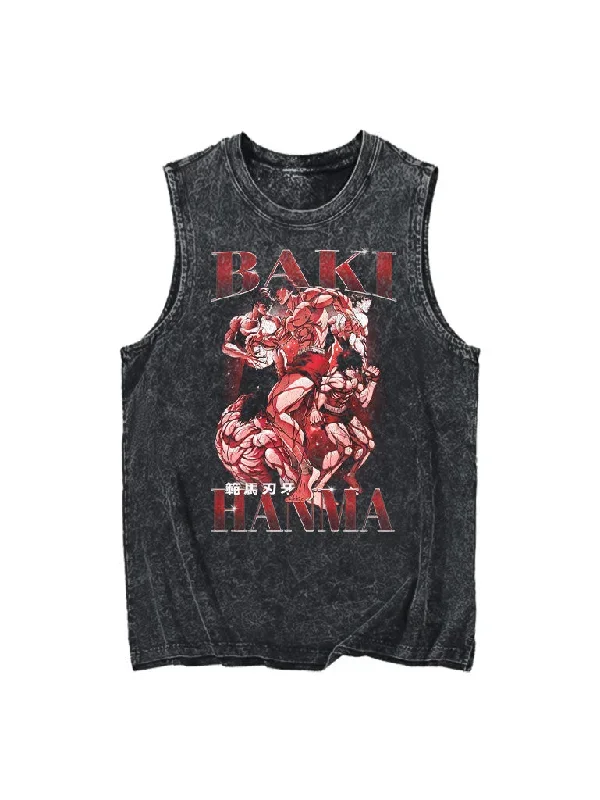 [TRZN] Baki Hanma Vintage Tank Top