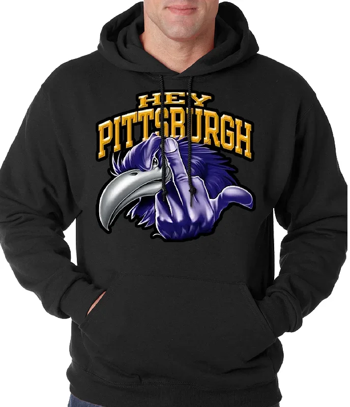 Baltimore Fan - Hey Pittsburgh Adult Hoodie