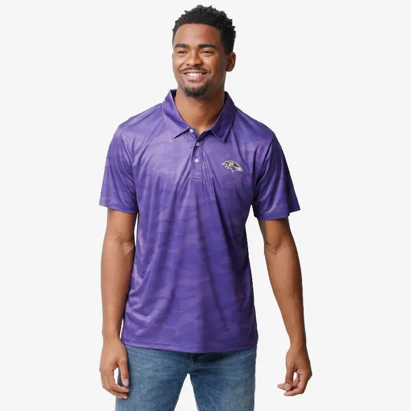 Baltimore Ravens Color Camo Polyester Polo