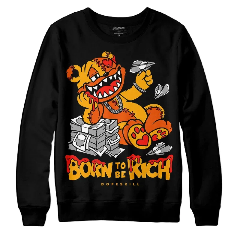 Black Taxi 12s DopeSkill Sweatshirt Born To Be Rich Graphic