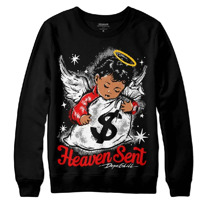 "Black/White" 1s DopeSkill Sweatshirt Heaven Sent Graphic