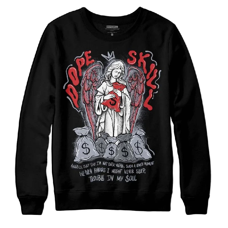 Bred Reimagined 4s DopeSkill Sweatshirt Angels Graphic