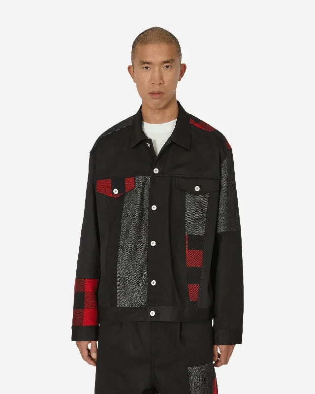 Patchwork Jacket Black