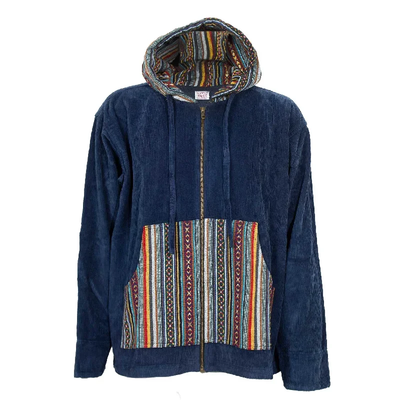 Corduroy Gheri Zip Up Hoodie