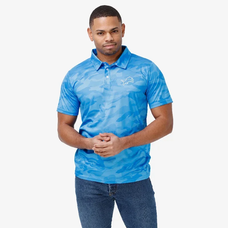 Detroit Lions Color Camo Polyester Polo