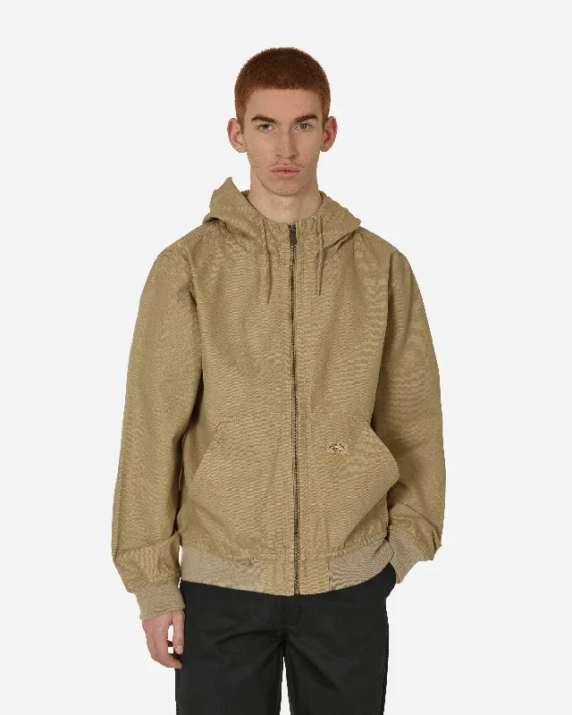 Duck Canvas Hooded Unlined Jacket Desert Sand