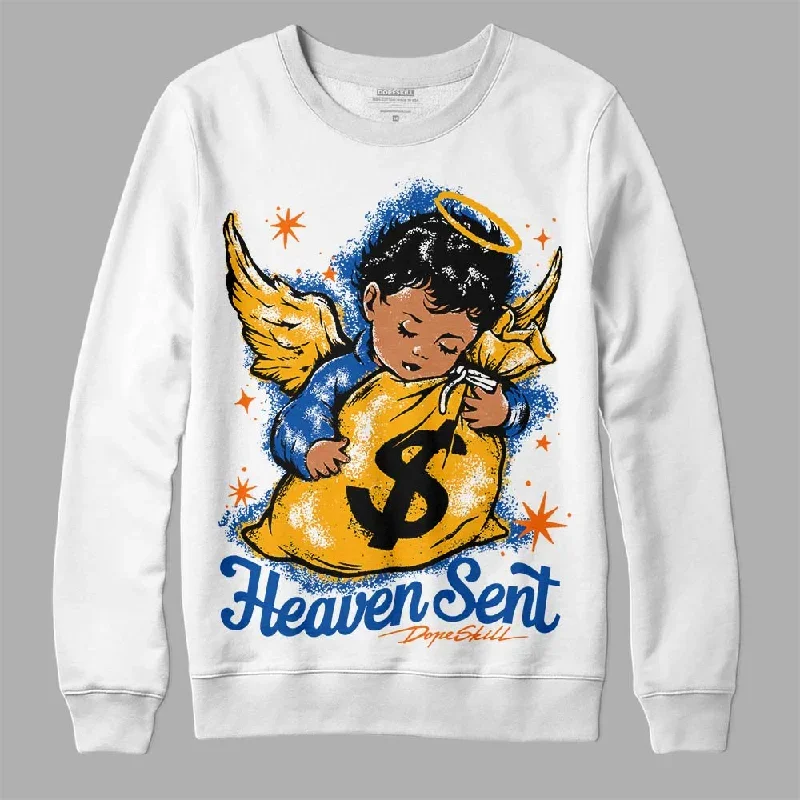 Dunk Blue Jay and University Gold DopeSkill Sweatshirt Heaven Sent Graphic