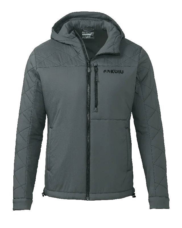 Granby Hooded Jacket | Gunmetal