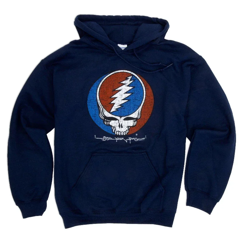 Grateful Dead Distressed Steal Your Face Hoodie