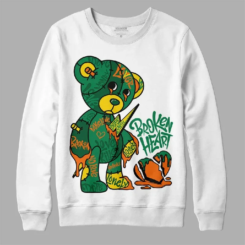 Green Collection DopeSkill Sweatshirt Broken Heart Graphic