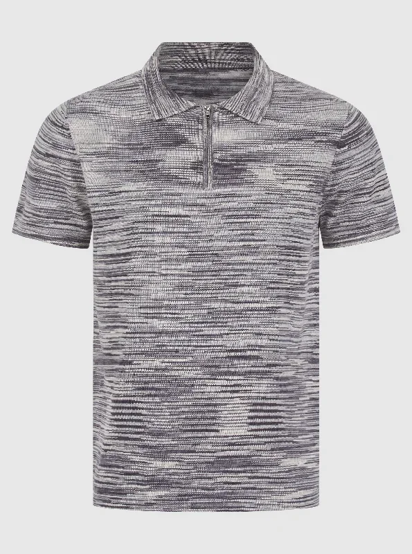 Grey Space Dye Polo