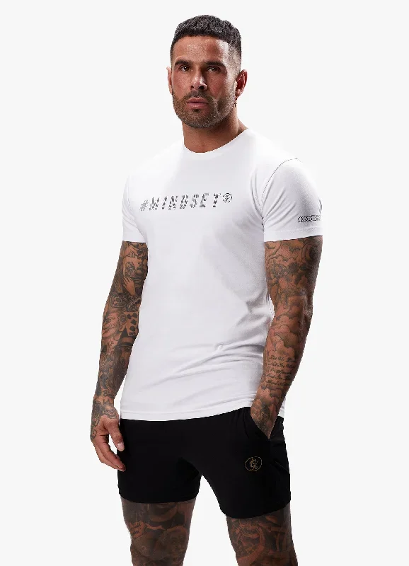 Gym King Mindset Jersey Tee - White