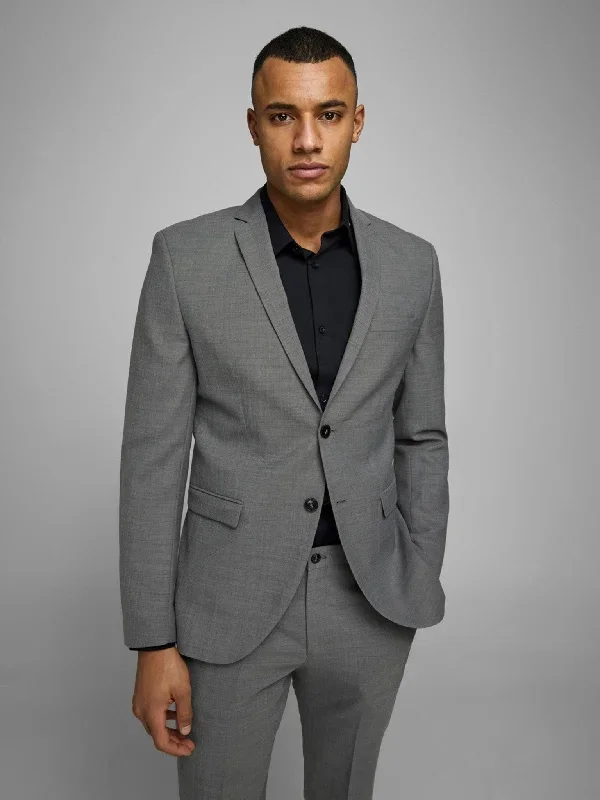 Klassisk Blazer Slimfit - Lysegr?