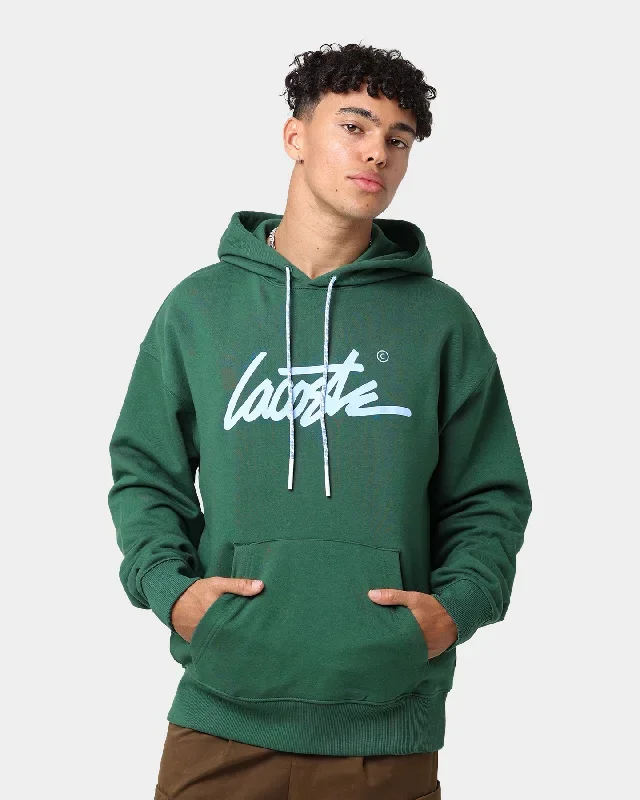 Lacoste L!ve Twisted Essential Hoodie Green