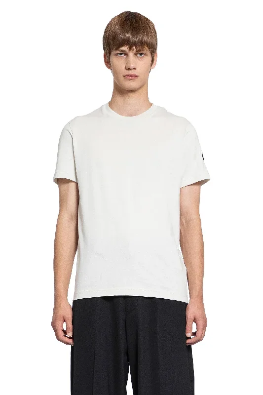 MONCLER MAN WHITE T-SHIRTS & TANK TOPS