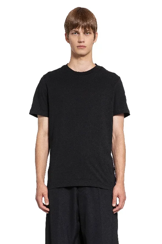 MONCLER MAN BLACK T-SHIRTS & TANK TOPS