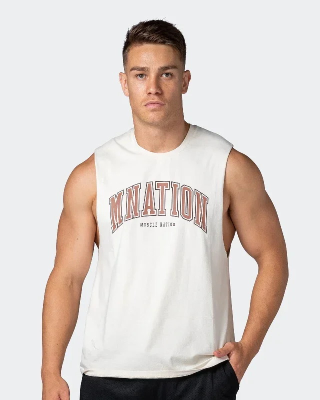 MNation Varsity Drop Arm Tank - Dew