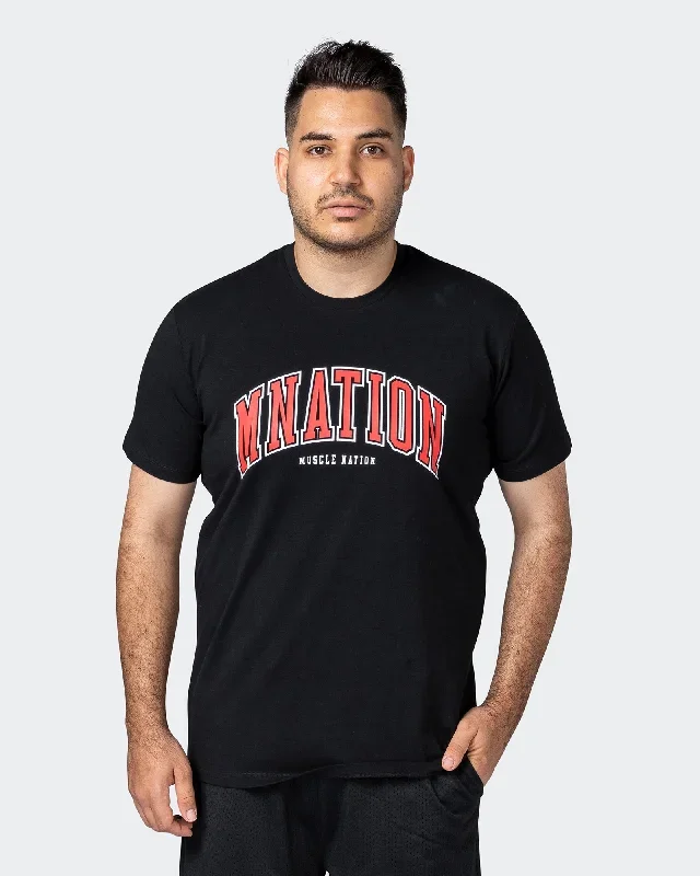 MNation Varsity Tee - Black