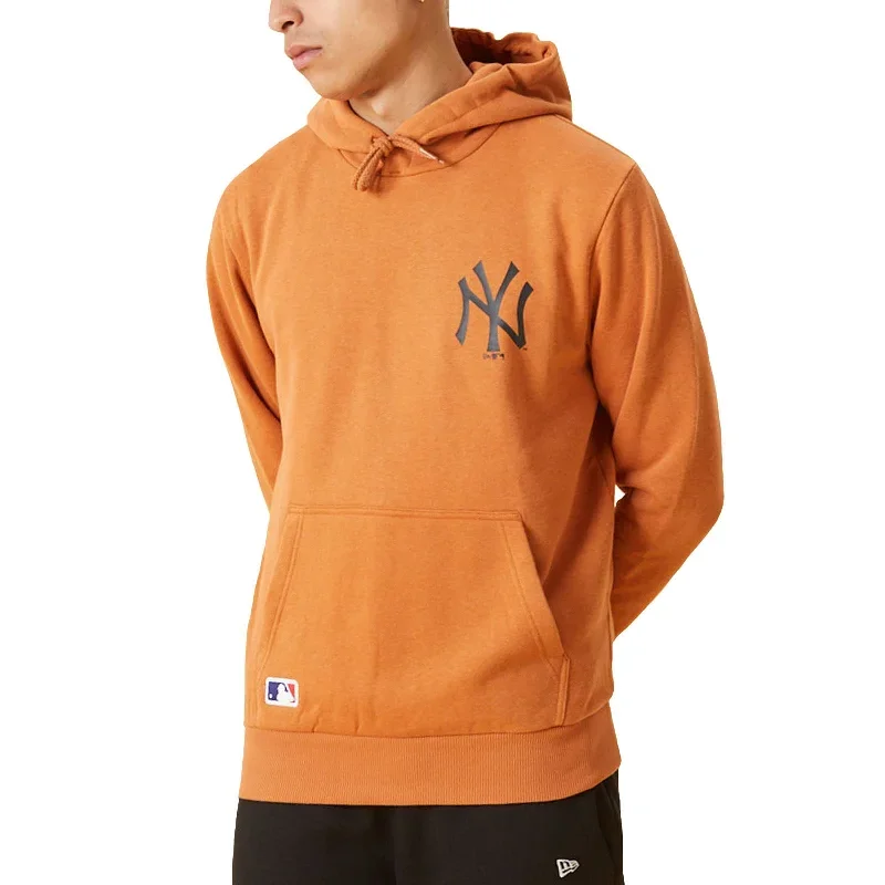 New Era Mens New York Yankees Team Logo Hoodie - Brown