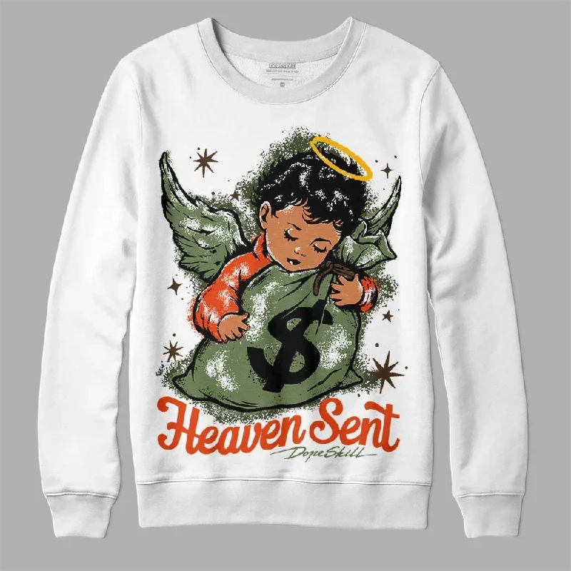 Olive Collection DopeSkill Sweatshirt Heaven Sent Graphic