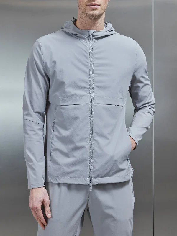 Performance Windbreaker in Mid Grey